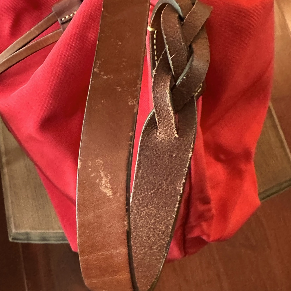 Red Drawstring Women's Bag - Picture 14 of 15